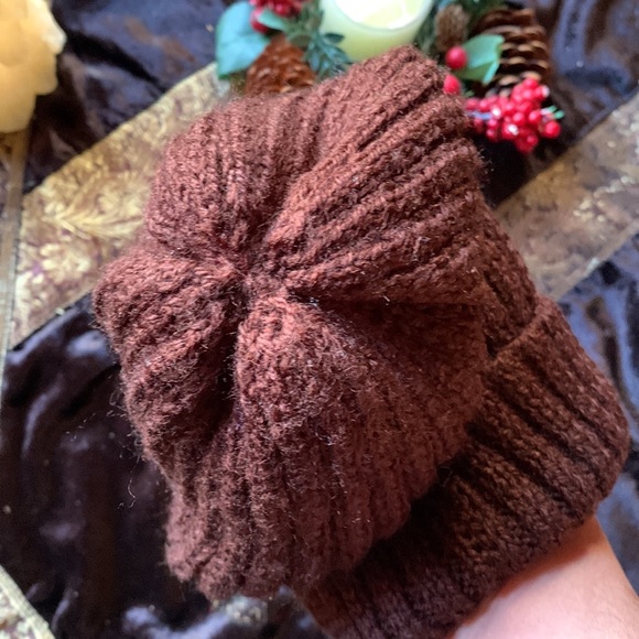 100% HANDMADE soft wool hat / Beanie convertible - Picture 3 of 5